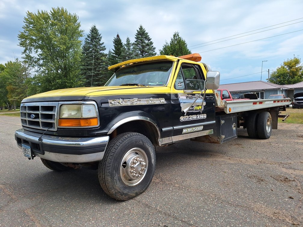1995 Ford Flatbed Car Hauler Truck