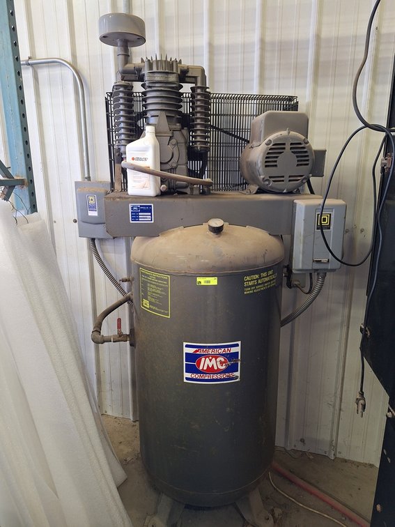 American IMC Commercial Air Compressor, Model 318VL, Serial 50509, 208-230V, 3 PH