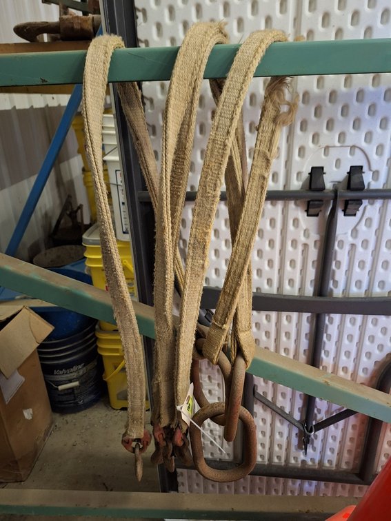 4 Lifting Straps with Hooks