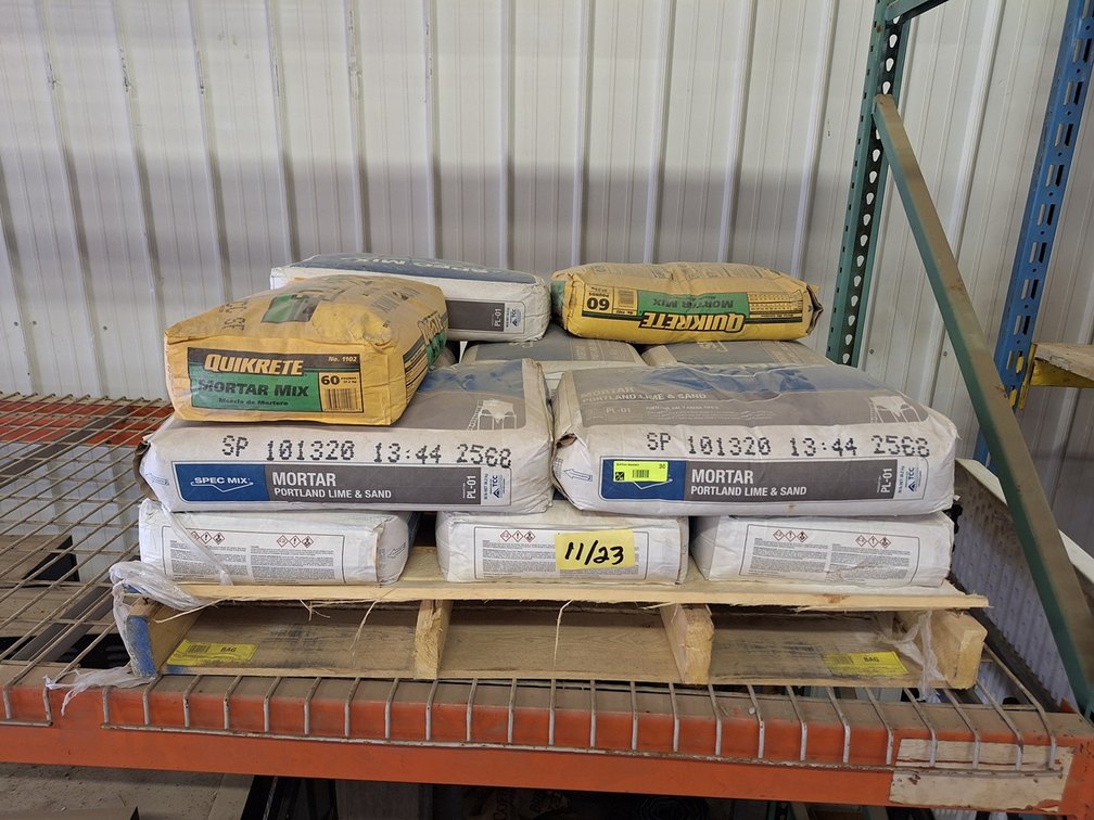 Pallet of Lime and Sand Mixture
