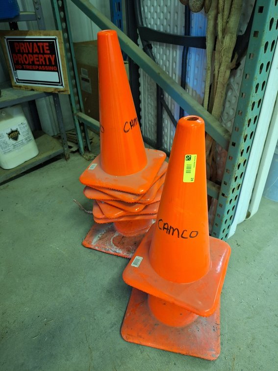 10 Assorted Orange Safety Cones