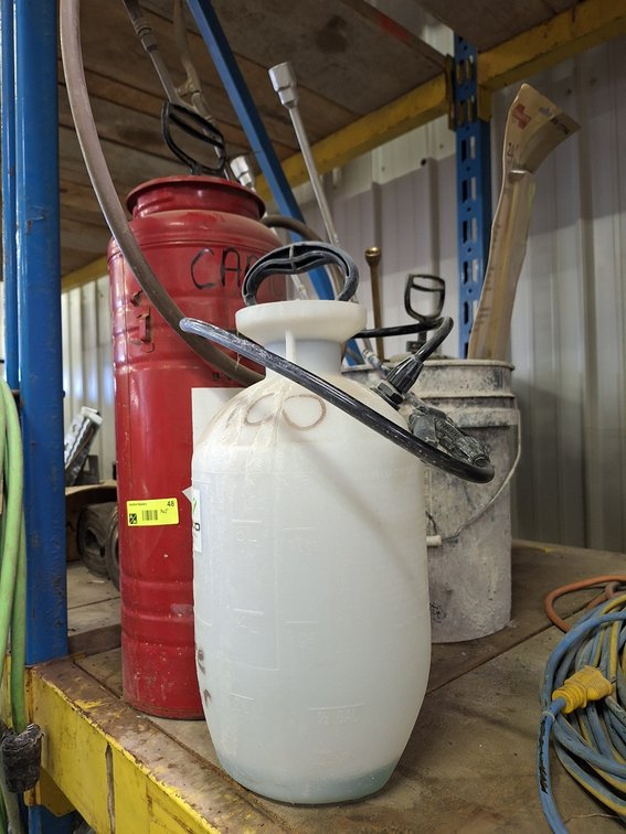 Assorted Concrete Sprayers and Related