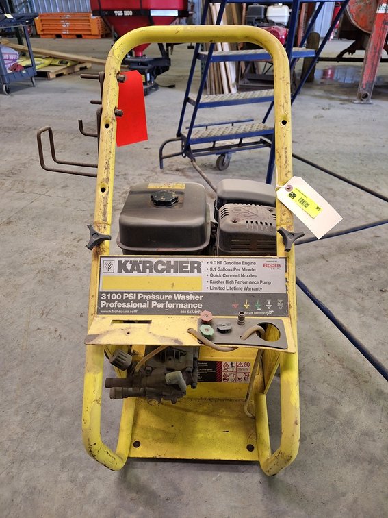 Karcher 3100 PSI Pressure Washer on Wheels, 9 HP Gas Engine