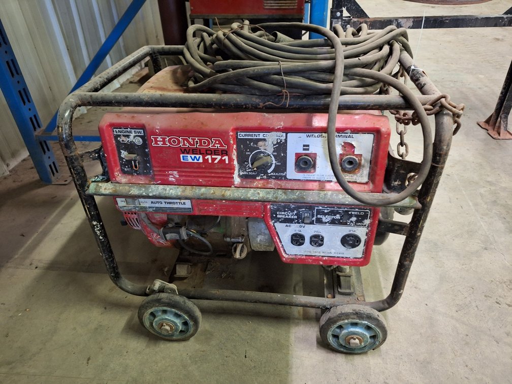 Honda EW171 Gas Powered Welder/Generator on Wheels