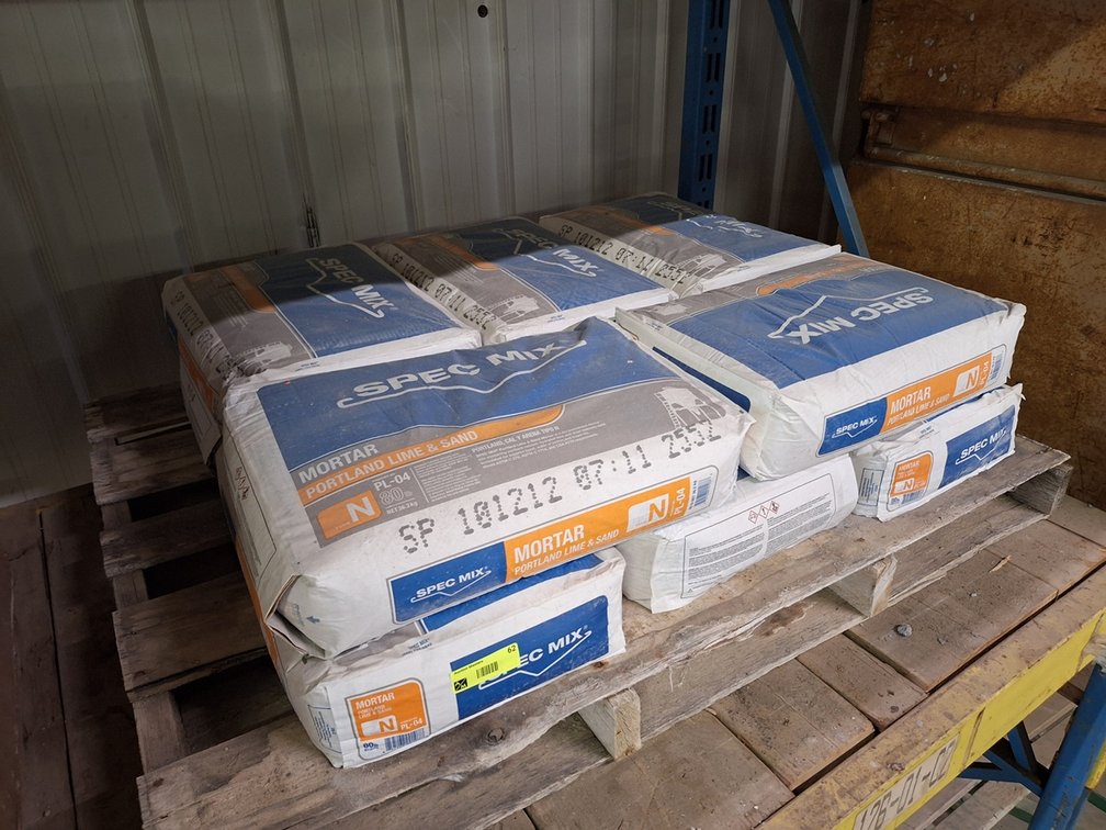 Pallet of Spec Mix Lime and Sand Mortar