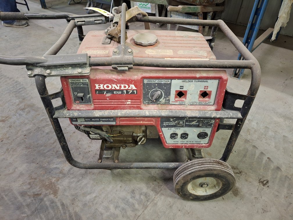 Honda EW171 Gas Powered Welder/Generator on Wheels