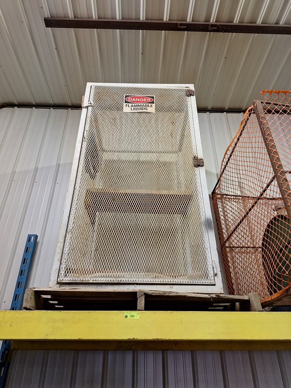 Flammable Liquid Cage with Door, 36"x36"x72"
