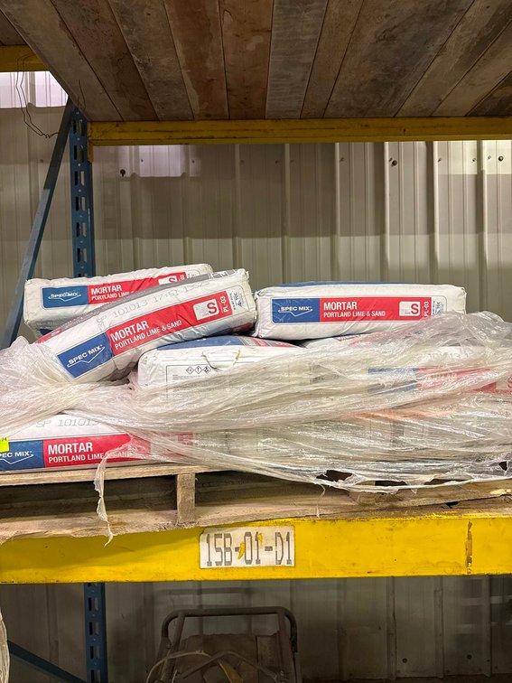 Pallet of Spec Mix Lime and Sand Mortar