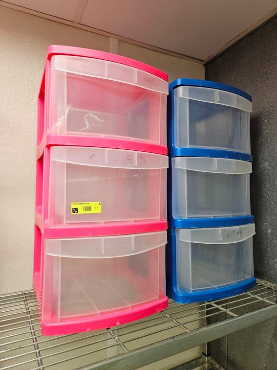 2 Poly 3 Drawer Organizers