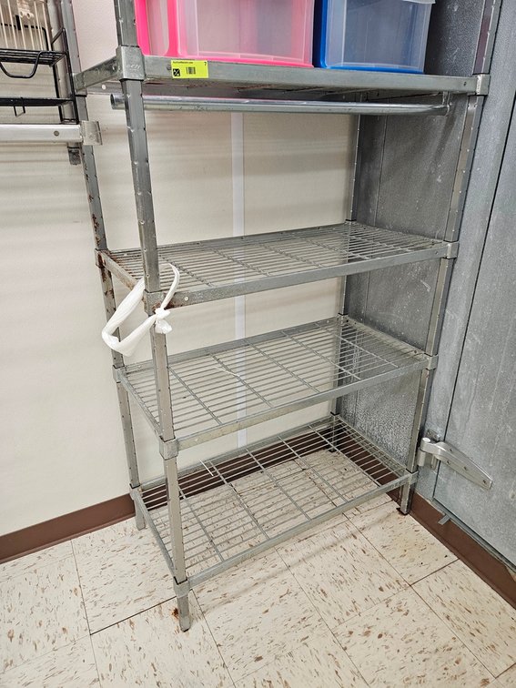 Amco Wire 4 Tier Shelf, 35"x18"x64"