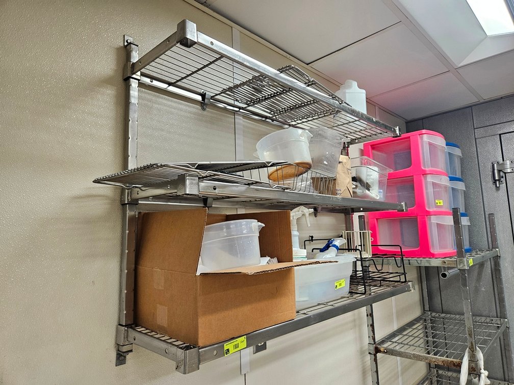 Amco 3 Tier Wall Shelf, 48"x12"x36"