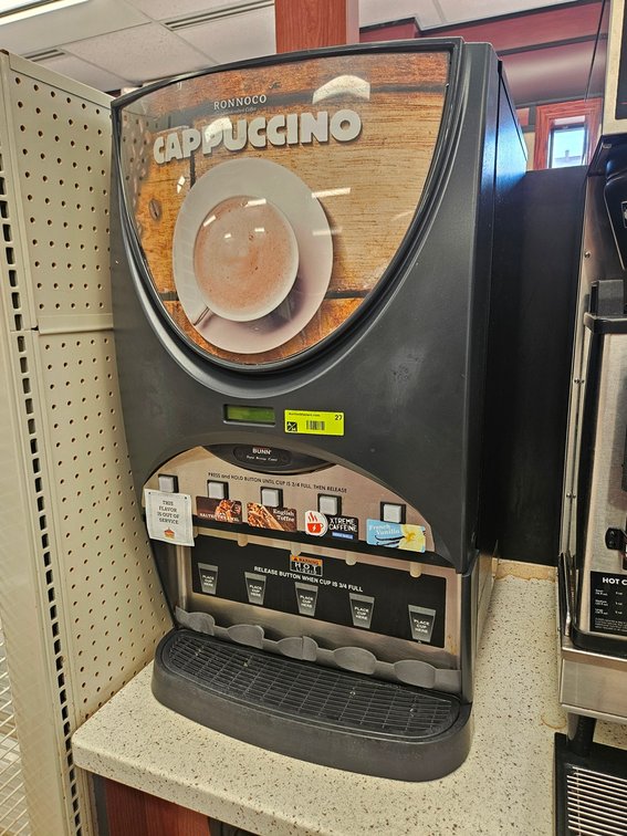 Ronnoco Cappuccino Machine by Bunn, 5 Spouts, 120V, 19"x20"x32"