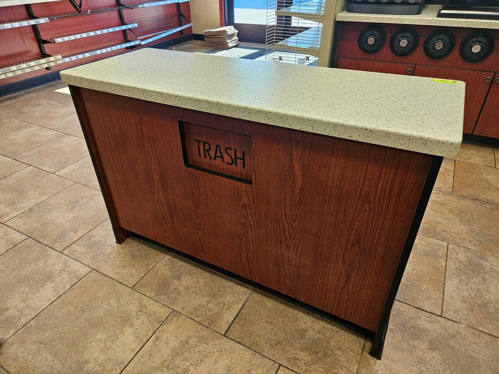 Retail Counter with Trash/Storage, 50"x18"x32"