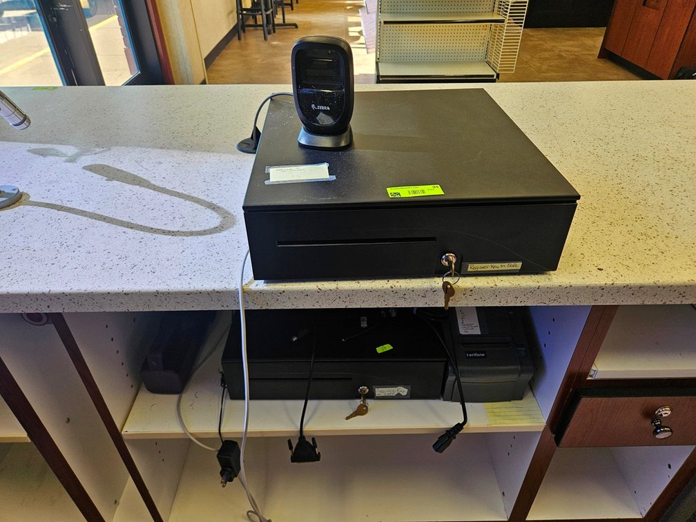 Assorted POS Equipment, Cash Drawers, Printer, More