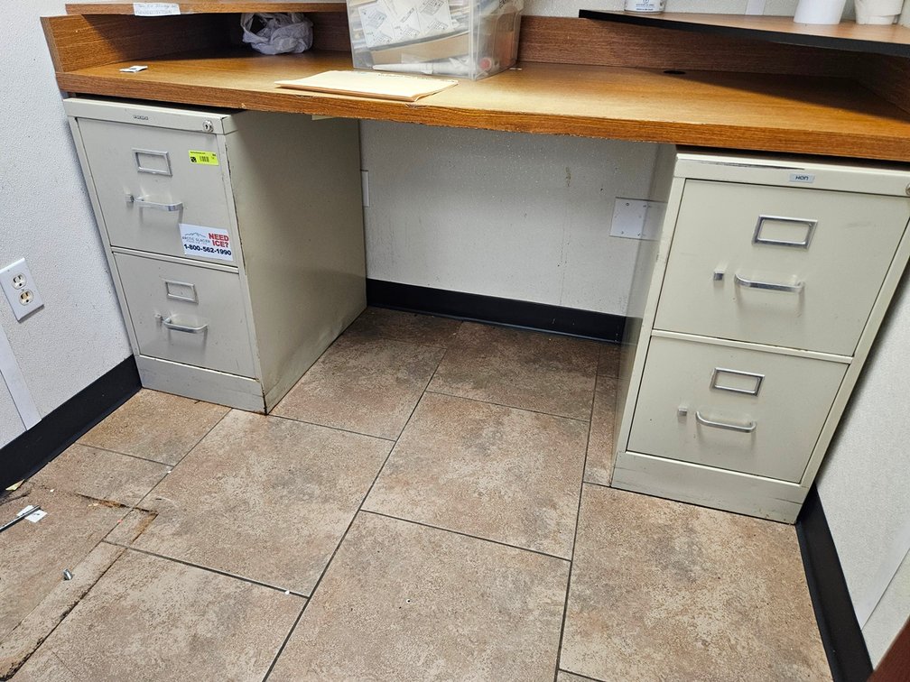 2 Metal 2 Drawer File Cabinets