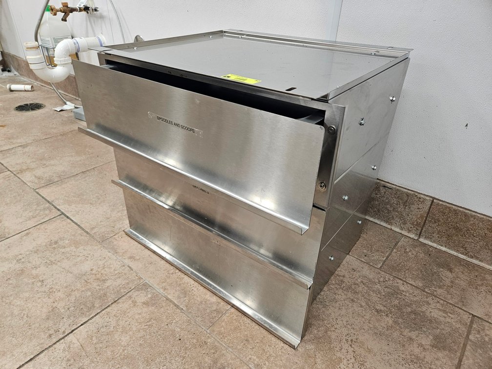SS 3 Drawer Cabinet, 24"x20"x22"