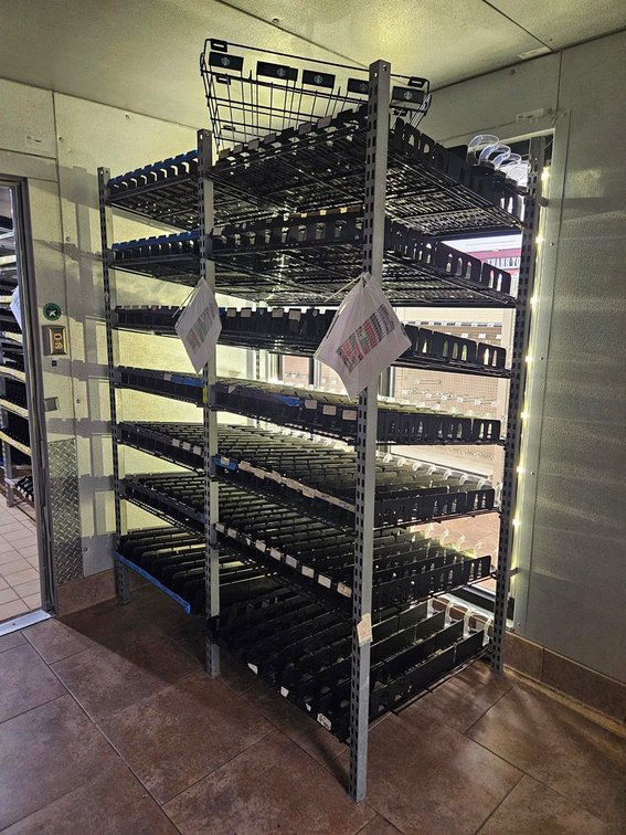 Cooler Shelving, 62"x36"x81"