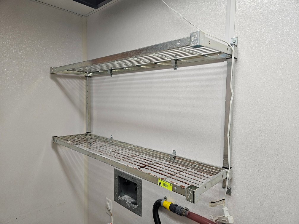 Metal 2 Tier Wall Shelf, 48"x12"x26"