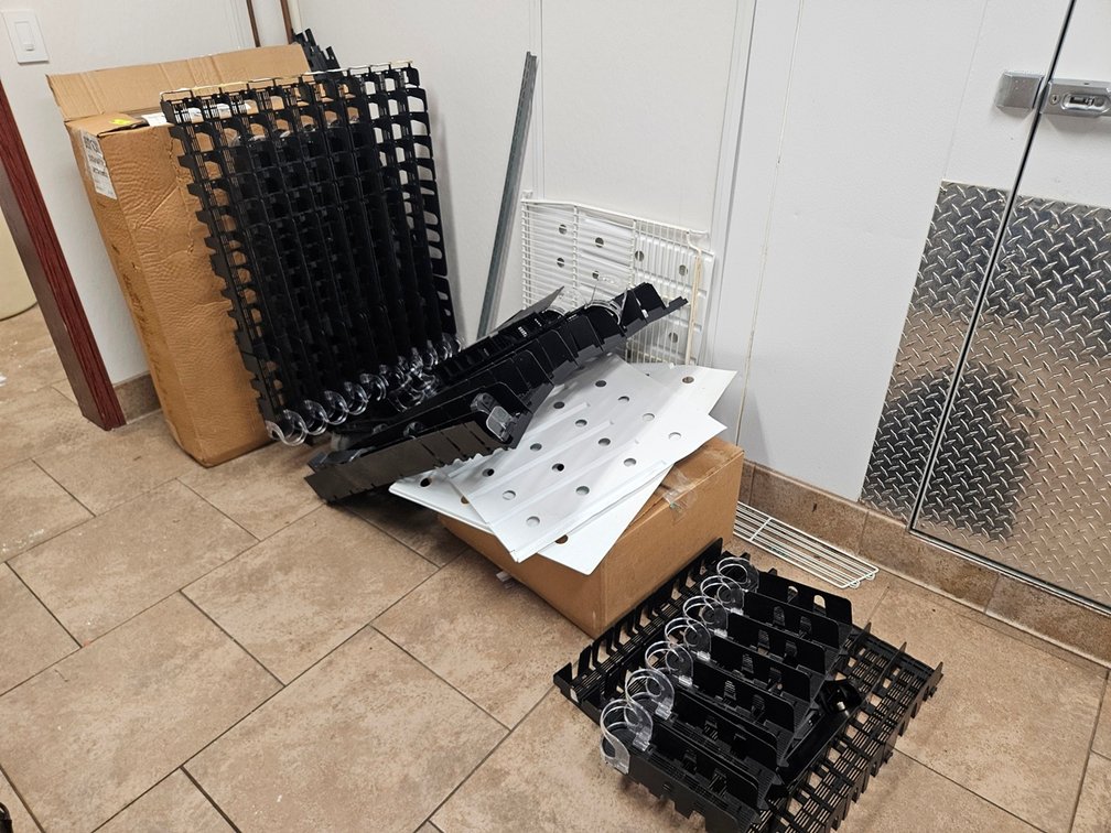 Assorted Cooler Shelving Inserts and Related