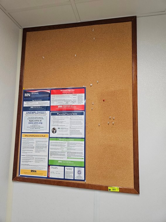 2 Cork Boards, 36"x48"