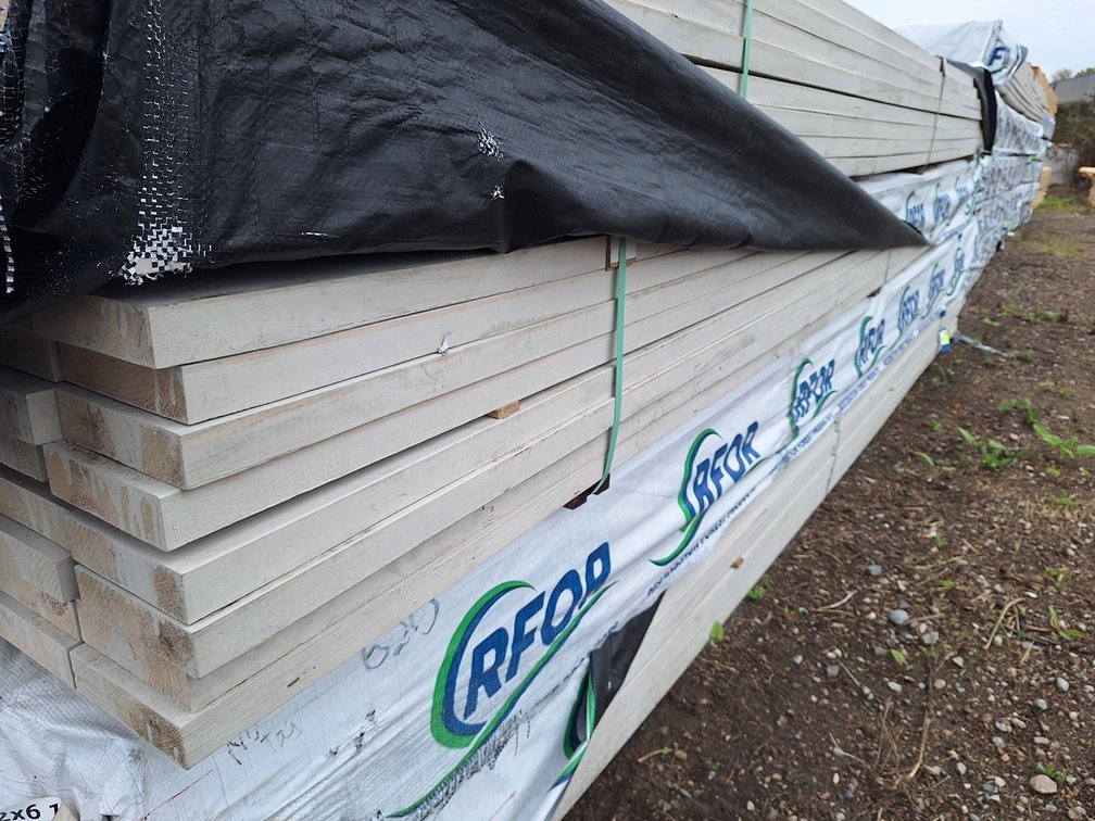 Premium Fascia 2"x6" PP S4S KDHT Primed Solid, 128 - 16' Pieces, 2048 Linear Feet
