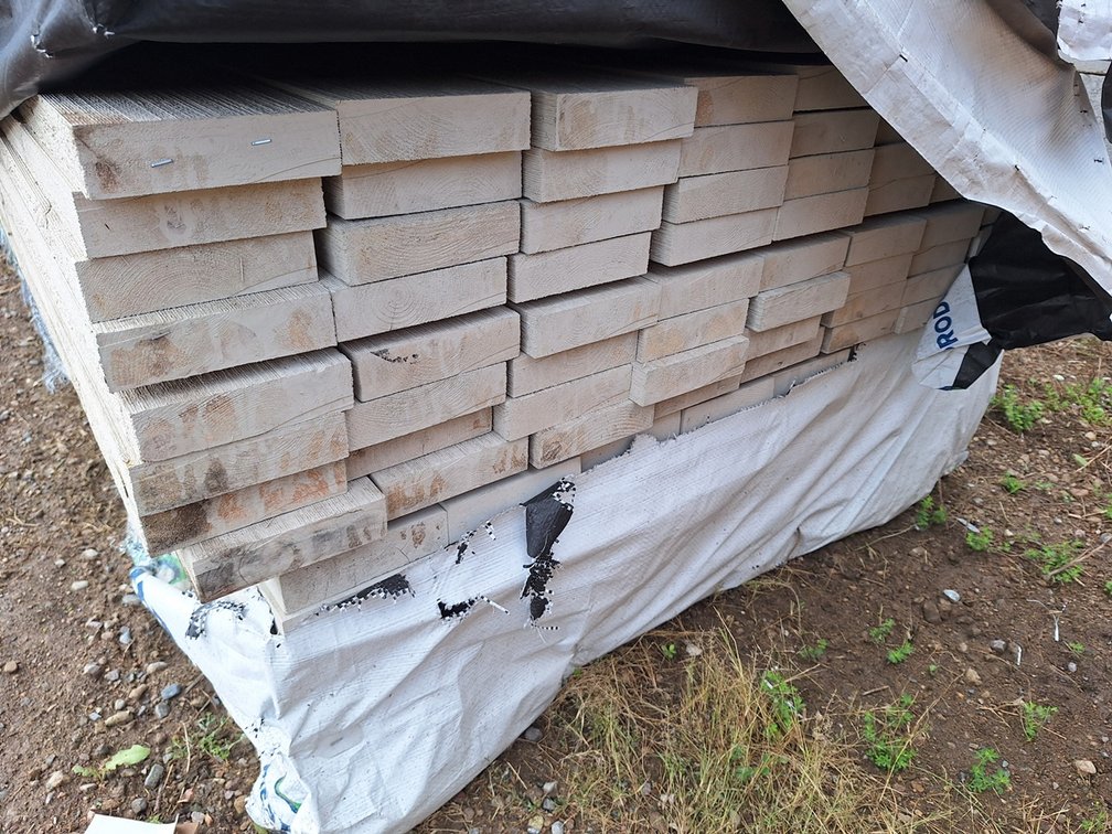 Fascia 2"x6" Primed PP Combed 4 Sides KDHT FJ, 64 - 16' Pieces, 1024 Linear Feet