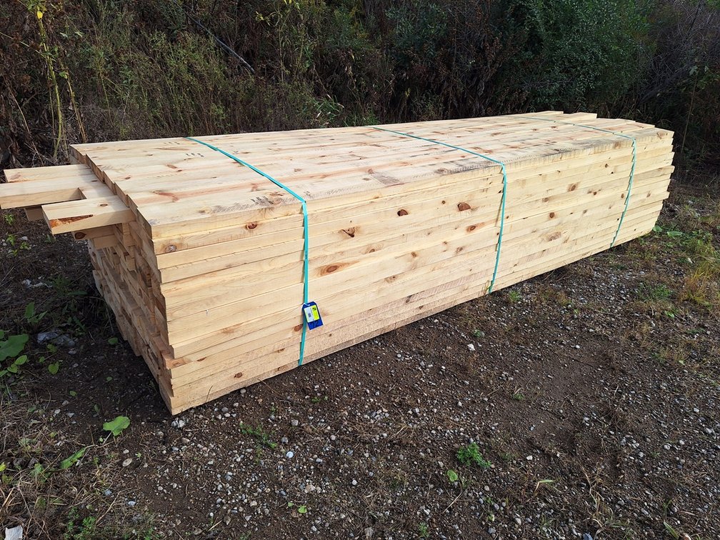Fascia 2"x6" PP Sized KDHT, 128 - 12' Pieces, 1536 Linear Feet