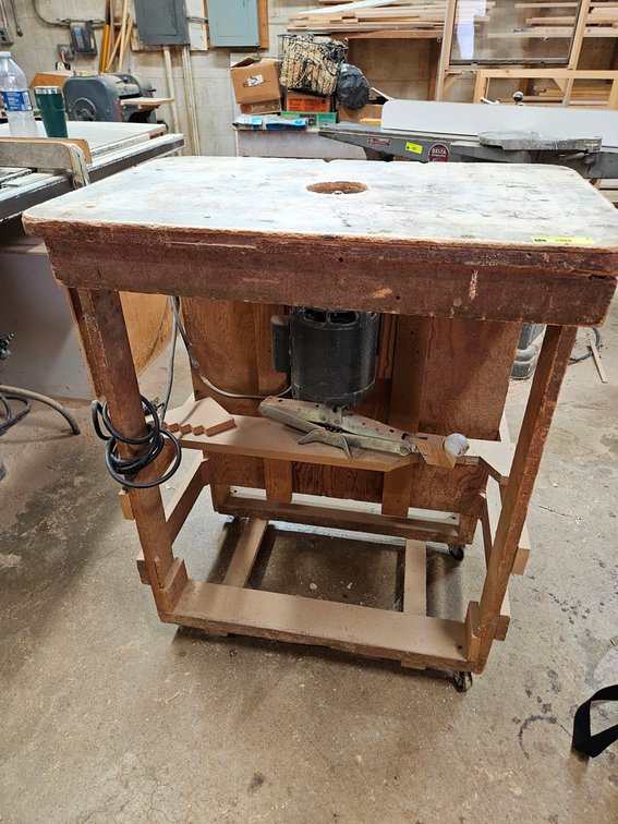 Wood Cart with Spindle Sander