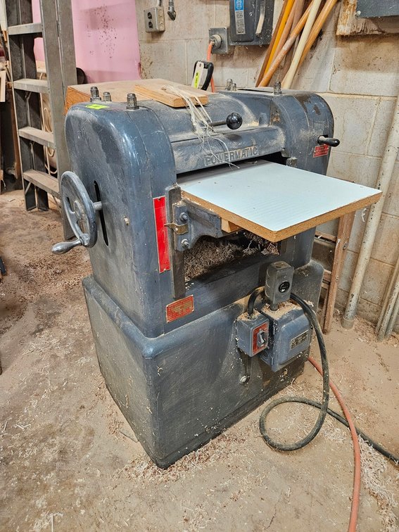 Powermatic Planer, Model 100-12, 2 HP, 1 PH