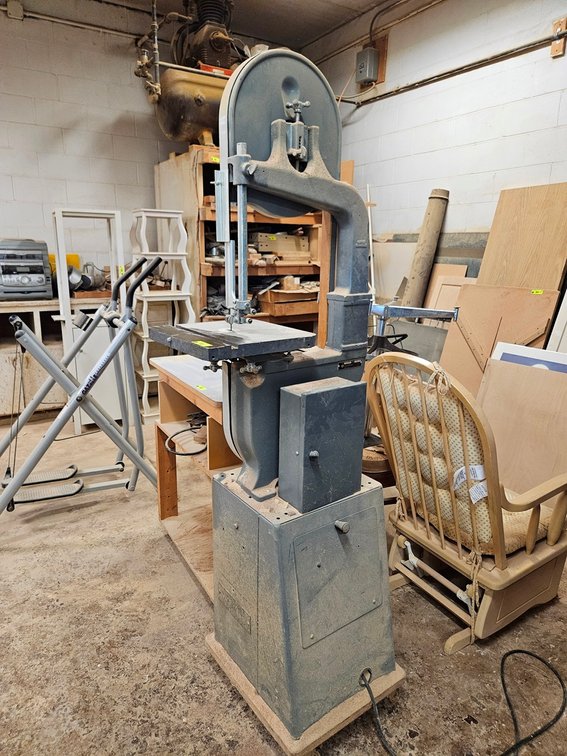 Rockwell Model 14 Bandsaw on Cart, Model 28-200, Serial KX6514, 1 PH