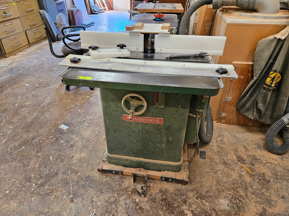 Powermatic Shaper with Cart, Model 26, Serial 026019, 1 PH