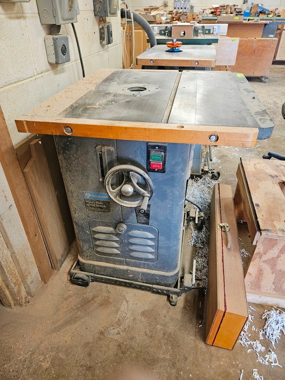 Rockwell Heavy Duty Wood Shaper with Cart, Needs Repair