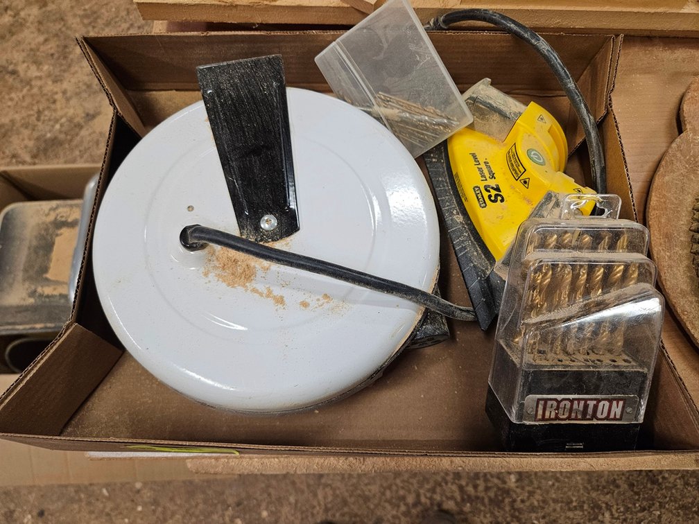 Extension Cord Reel, Drill Bits, More