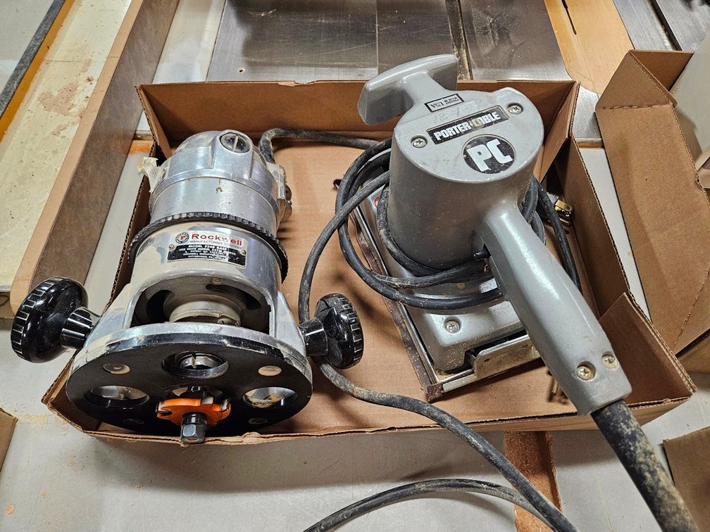 Rockwell 537-M Router, Porter Cable 505 Sander