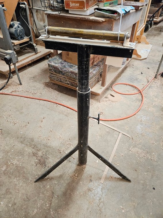 Roller Feed Stand, Adjustable Height
