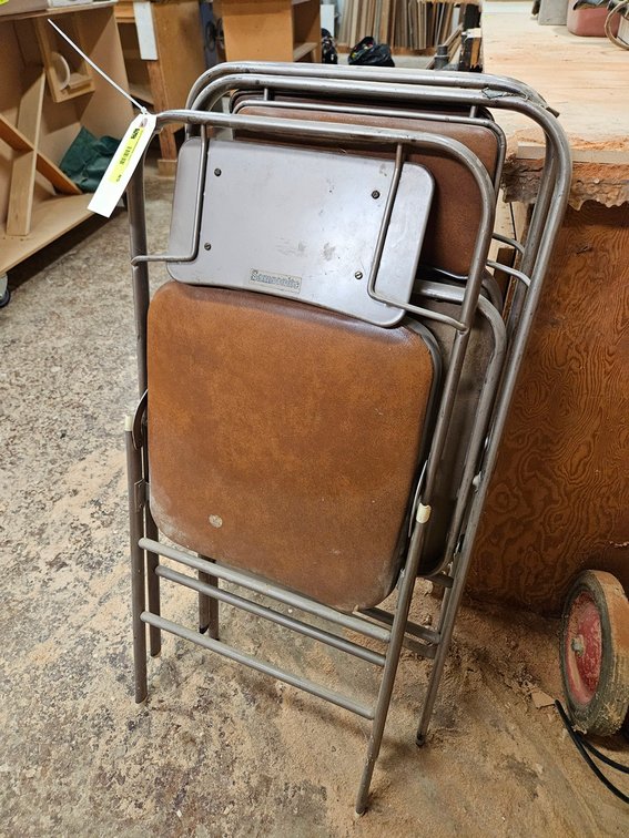 3 Folding Chairs