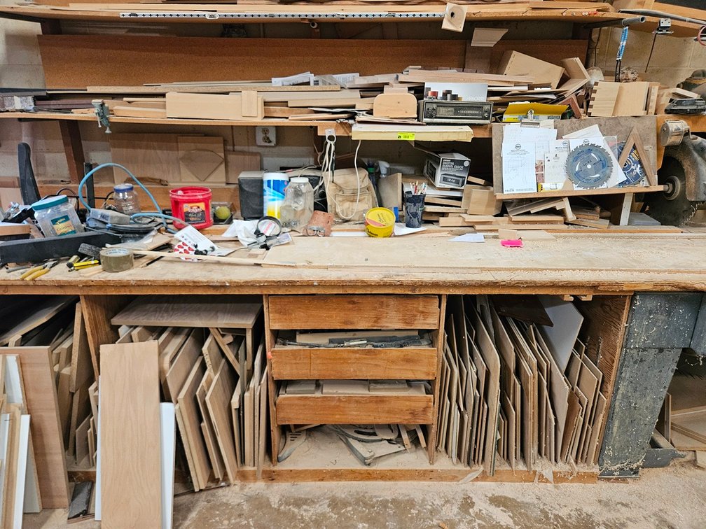 Assorted Contents, Hardware, Tools, Wood, More