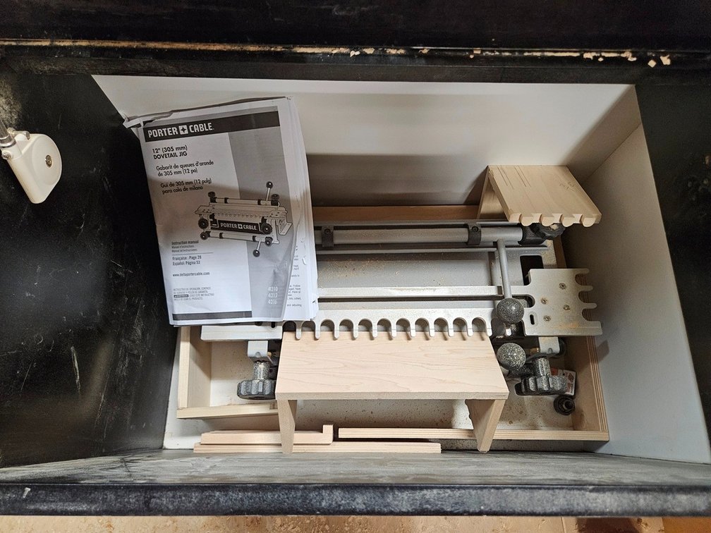 Porter Cable 12" Dovetail Jig with Wood Crate on Wheels