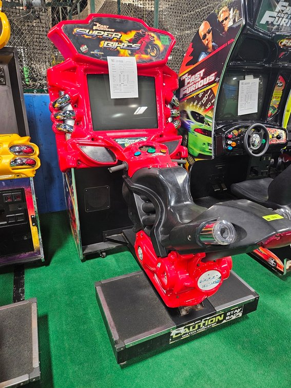 Raw Thrills Fast & Furious Super Bikes Video Game, Serial 3098