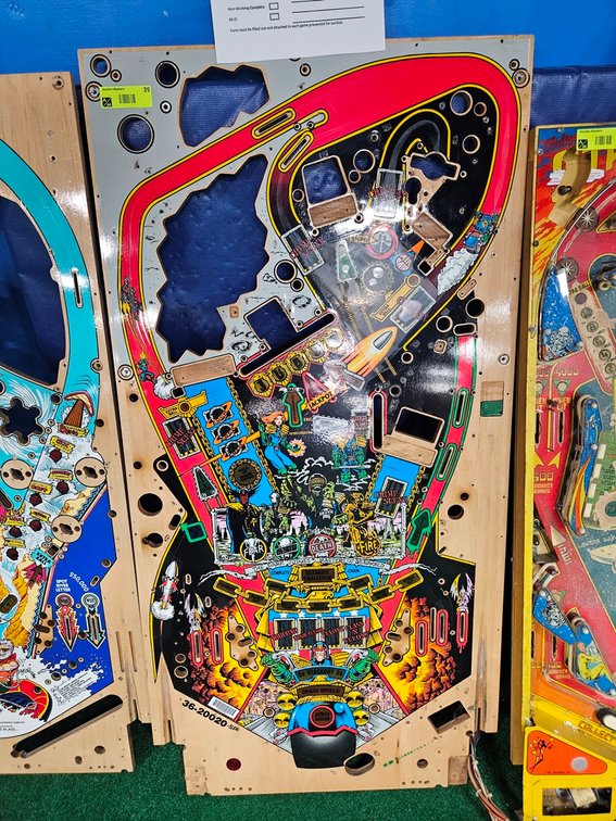 Bally Judge Dredd Pinball Playfield, 23"x46"