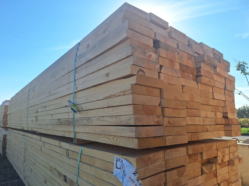 Fascia 2"x8" PP Sized KDHT, 96 - 16' Pieces, 1536 Linear Feet