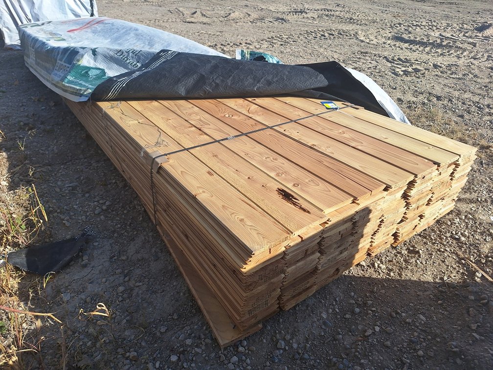 Rustic Cedar 1"x6" Tongue and Groove V Joint, 144 - 6' Pieces, 2304 Linear Feet, Approx. 984 Sq. Ft.