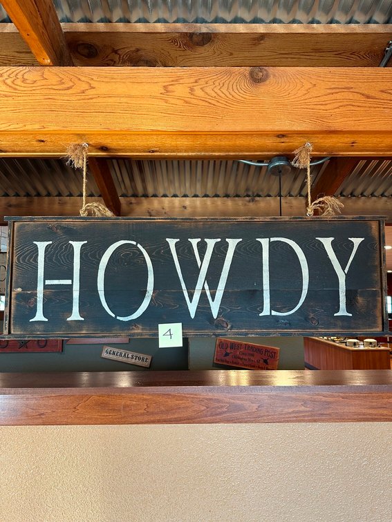Howdy sign