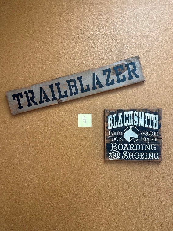 TrailBlazer + Blacksmith signs