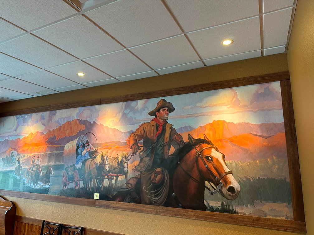 Western Mural - approx. 4.5ft x 19.5ft