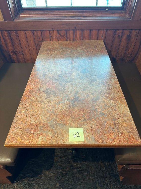 Four booth tabletops 27"x48"  (random lot from all booth tabletops) - bases/chairs NOT INCLUDED