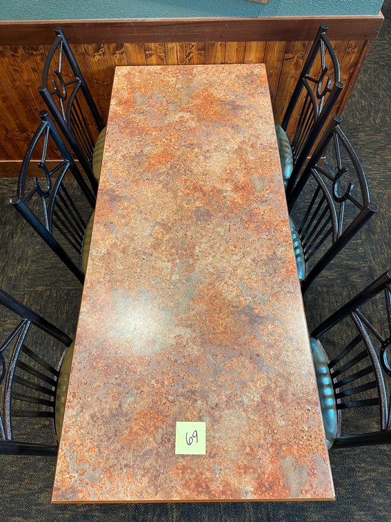 Seven six-top tabletops 27"x56" (random lot from all tabletops) - bases/chairs NOT INCLUDED