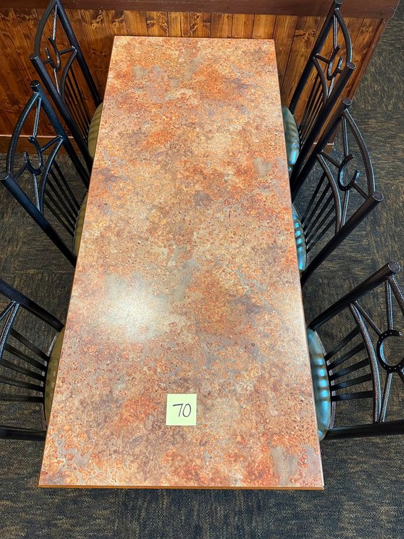 Seven six-top tabletops 27"x56" (random lot from all tabletops) - bases/chairs NOT INCLUDED