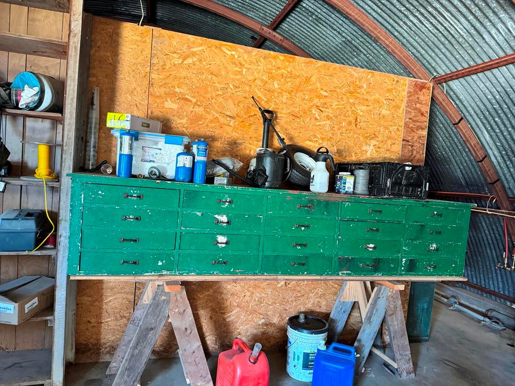 Wood Tool/Storage Cabinet, 111"x24"x22"