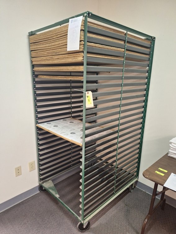 Metal Drying Rack on Wheels, 32"x40"x74"